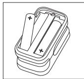 BRAUN YK-81CEU - Isætning og udskiftning af batterier (første opsætning) - 2