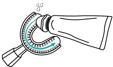 YBRUSH Nylon - APPLY YOUR TOOTHPASTE - 1