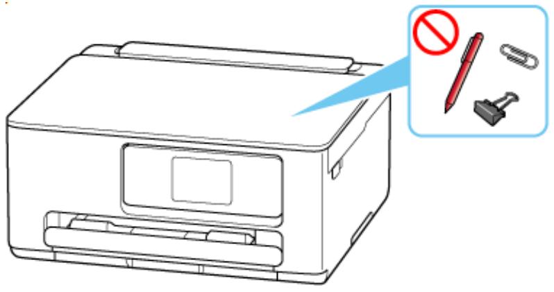 CANON TS7650i - Ne placez aucun objet sur le capot du scanner! - 1