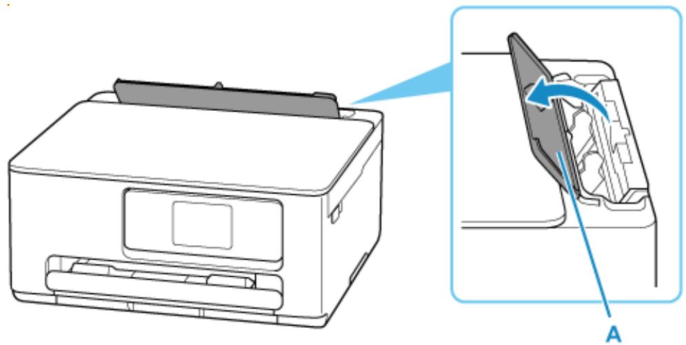 CANON TS7650i - Ouvrez le couvercle de la fente d'alimentation (A). - 1