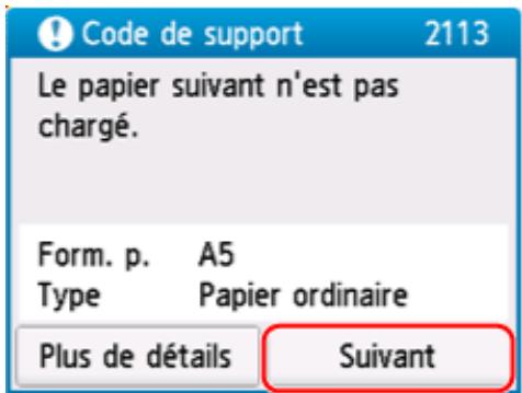 CANON TS7650i - Sélectionnez Suivant. - 1