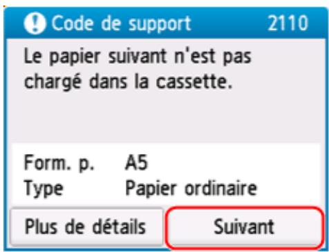 CANON TS7650i - Sélectionnez Suivant. - 1