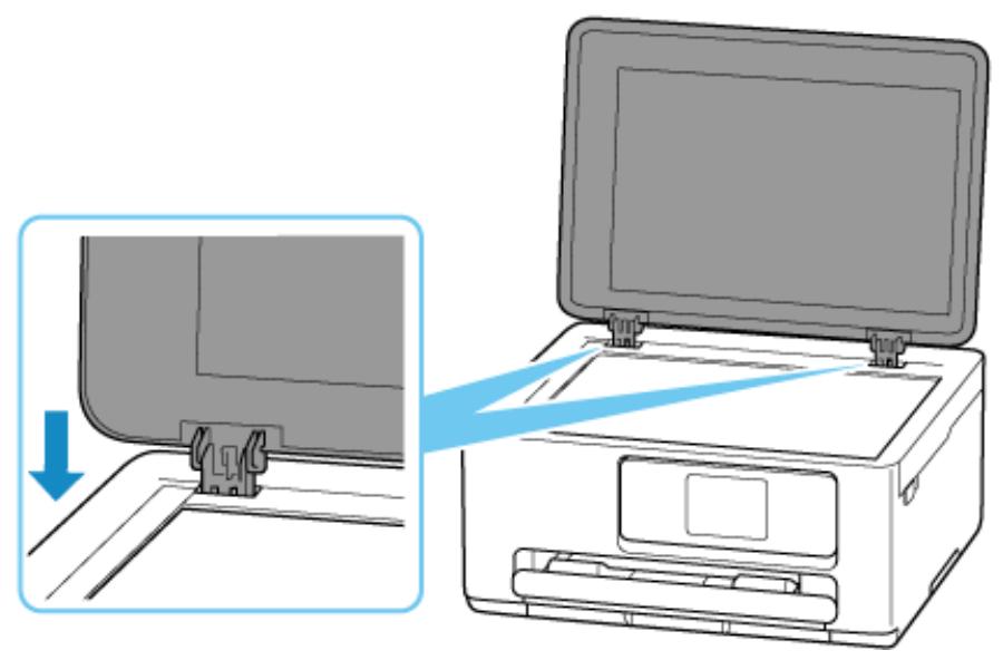 CANON TS7650i - Fixation du capot du scanner : - 2