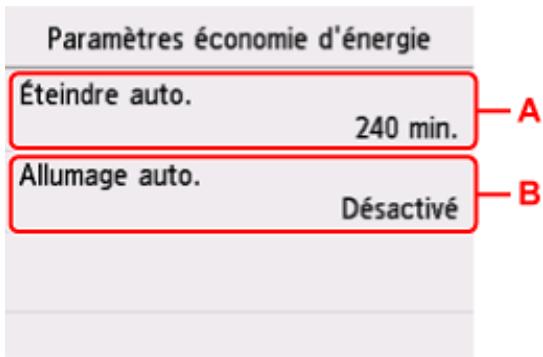 CANON TS7650i - Utilisation de la fonction économique d'énergie - 3