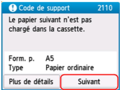 CANON TS7650i - Sélectionnez Suivant. - 1