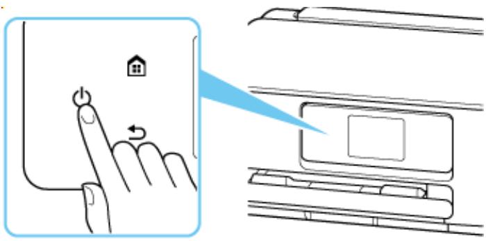 CANON TS7650i - Mise sous tension de l'imprimante - 1