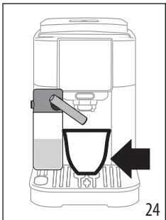 DELONGHI ECAM 220.60.B MAGNIFICA - Erogazione della bevanda latte - 1