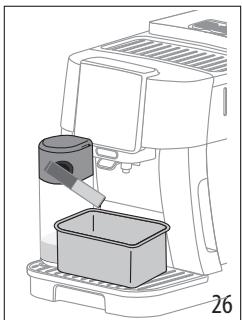 DELONGHI ECAM 220.60.B MAGNIFICA - Nettoyage de la carafe à lait après chaque utilisation - 2