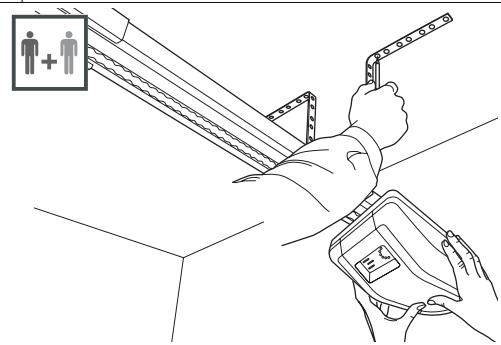 AVIDSEN STRÖMMA600 - - FIXATION DE LA MOTORISATION ASSEMBLÉE AU PLAFOND ET SUR LA PORTE - 6