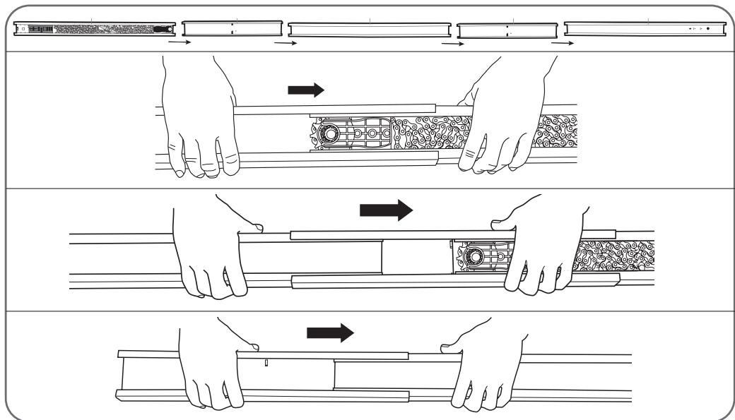AVIDSEN STRÖMMA600 - - ASSEMBLAGE DU RAIL ET DE LA MOTORISATION - 1