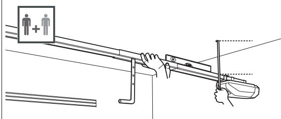 AVIDSEN STRÖMMA600 - - FIXATION DE LA MOTORISATION ASSEMBLÉE AU PLAFOND ET SUR LA PORTE - 2