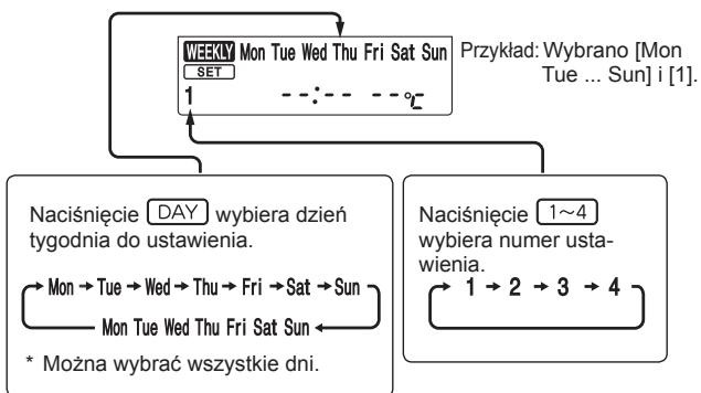 MITSUBISHI MSZ-SF25VE3 MSZ-SF35VE3 MSZ-SF42VE3 MSZ-SF50VE3 SF 2500W - Ustawianie programatora tygodniowego - 4