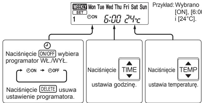MITSUBISHI MSZ-SF25VE3 MSZ-SF35VE3 MSZ-SF42VE3 MSZ-SF50VE3 SF 2500W - Ustawianie programatora tygodniowego - 10