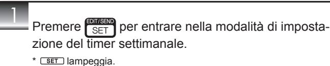 MITSUBISHI MSZ-SF25VE3 MSZ-SF35VE3 MSZ-SF42VE3 MSZ-SF50VE3 SF 2500W - Controllo dell'impostazione del timer settimanale - 1
