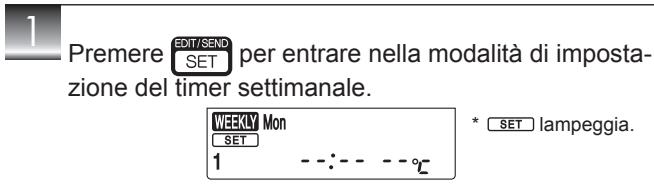 MITSUBISHI MSZ-SF25VE3 MSZ-SF35VE3 MSZ-SF42VE3 MSZ-SF50VE3 SF 2500W - Impostazione del timer settimanale - 1