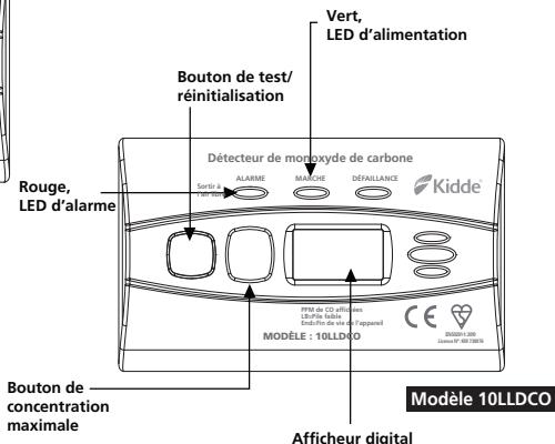 KIDDE 10lldco-k797 - Détections de monoxyde de carbone avec pile de 10 ans scelléde 10LLCO - 5