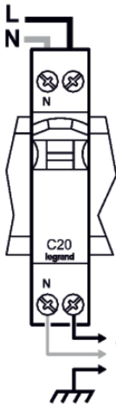 LEGRAND Dnx3 - 20 A - DISJONCTEUR 20 A Unipolaire ^+ neutre - 9