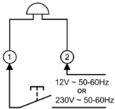 ABB RI12, RI230, BR12, BR230 - Schéma de raccordement RI12, RI230 - 1