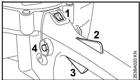 STIHL HS45 - Mise en route / arrêt du moteur - 1