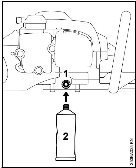 STIHL HS45 - Graissage du réducteur - 1