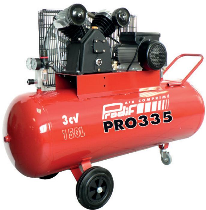 PRODIF VC3551503ML 150 l 3 cv - données techniques technical information - 2