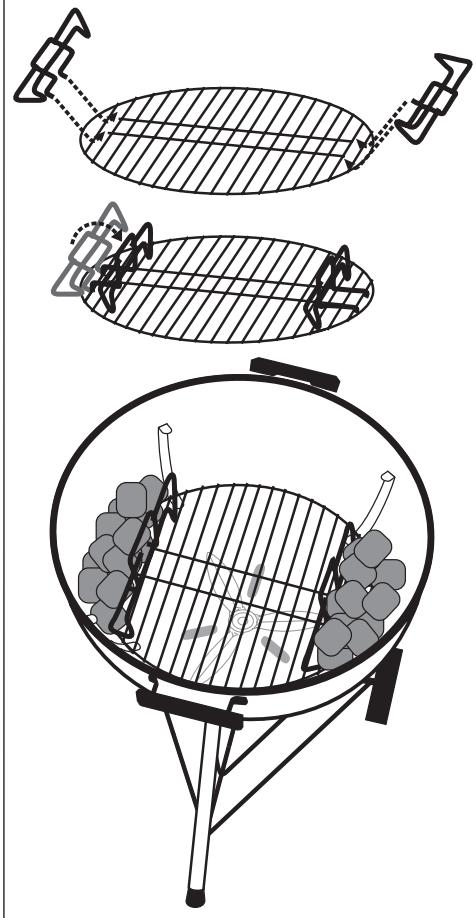WEBER Compact kettle 57 - USO DE DIVISORES DE CARBON - 1