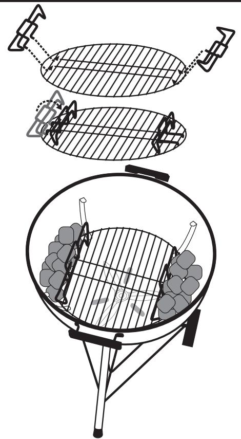 WEBER Compact kettle 57 - ИСПОЛьЗОВАнUE ПЕРОДOKДPEBECHOTOУTGЯ - 1