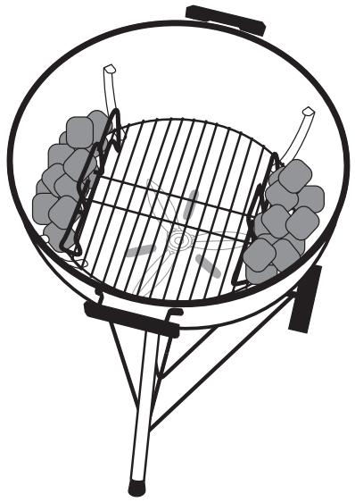 WEBER Compact kettle 57 - BRUG AF KULHOLDERE - 2