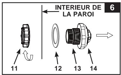 INTEX Krystal Clear 636T - INSTRUCTIONS D'INSTALLATION DE LA BUSE ORIENTABLE ET DES VANNES D'ARRÊT (optionnel) - 2