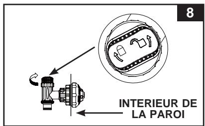 INTEX Krystal Clear 636T - INSTRUCTIONS D'INSTALLATION DE LA BUSE ORIENTABLE ET DES VANNES D'ARRÊT (optionnel) - 4