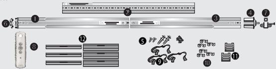 SOMFY RMS1000 - RMS2000 - Composition du kit - 1