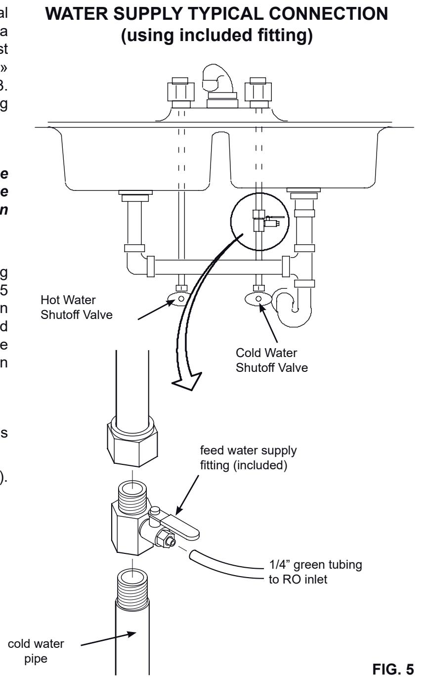 AEG Système d'osmose - Step A - Install Supply Water Fitting - 1