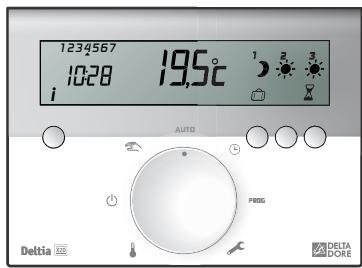 DELTA DORE Deltia 8.36 + 6 récep - Programmateur Fil Pilote hebdomadaire radio 3 zones - 1