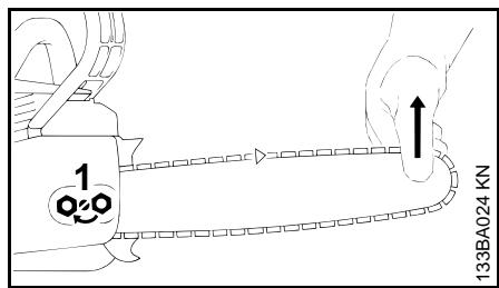 STIHL Ms 311, 391 - Tension de la chaîne - 1