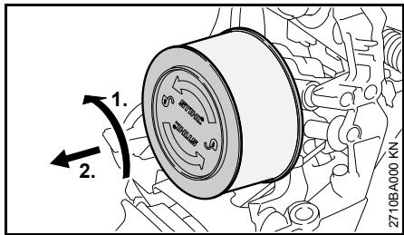STIHL Ms 311, 391 - Démontage du filtre à air - 2