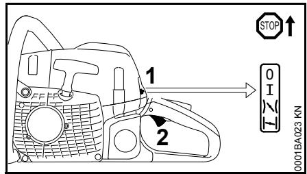 STIHL Ms 311, 391 - Dès que le moteur tourne - 1