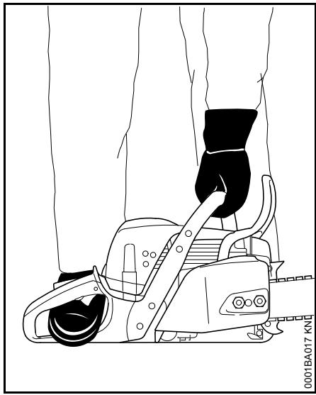 STIHL Ms 311, 391 - Sur le sol - 1