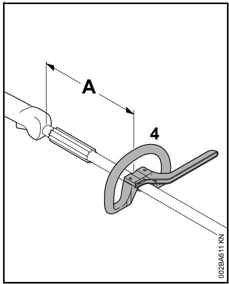 STIHL Fs 70 - Ajustage et fixation de la poignee circulaire - 1