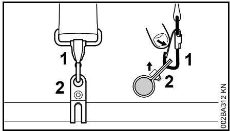 STIHL Fs 70 - Décrochage du dispositif du harnais - 1