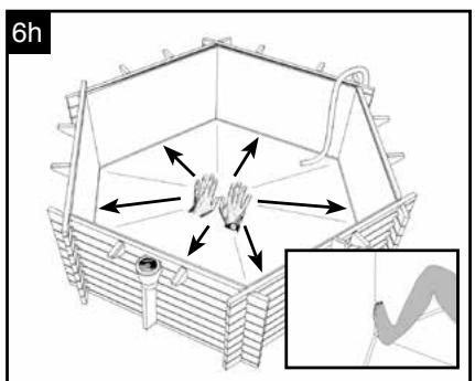 UBBINK hawaii - Le scalette devono essere utilizzate esclusivamente per accedere alla piscina Il peso massimo consentito corrisponde a 150 kg. Quando non sono utilizzato, le scalette devono essere messe in posizione di sicurezza - 68