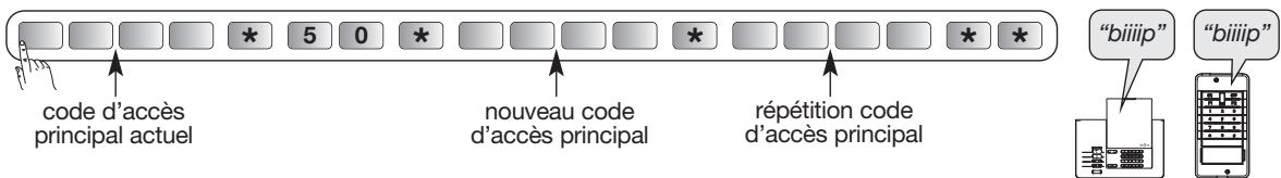 DIAGRAL DIAG45ACK - Reprogrammer le nouveau code d'accès principal du clavier - 16