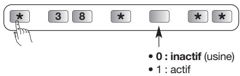 DIAGRAL DIAG45ACK - Paramétrage de la fonction : impossibilité de mise en marche sans commande de réactivation - 1
