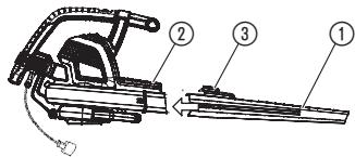 GARDENA Ergojet 3000 - Fitting the blower tube: - 1