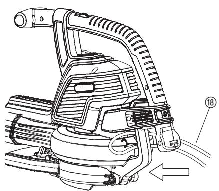 GARDENA Ergojet 3000 - Priklucitev enote -   zapora za kabel/podaljski: - 1