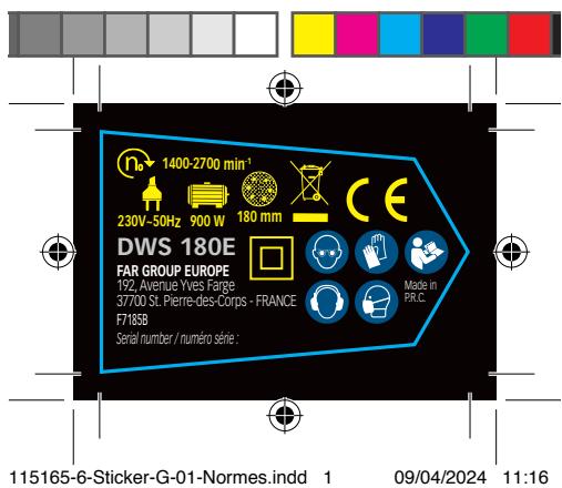 FARTOOLS DWS 180E - Entretien, recommendations et consels - 6