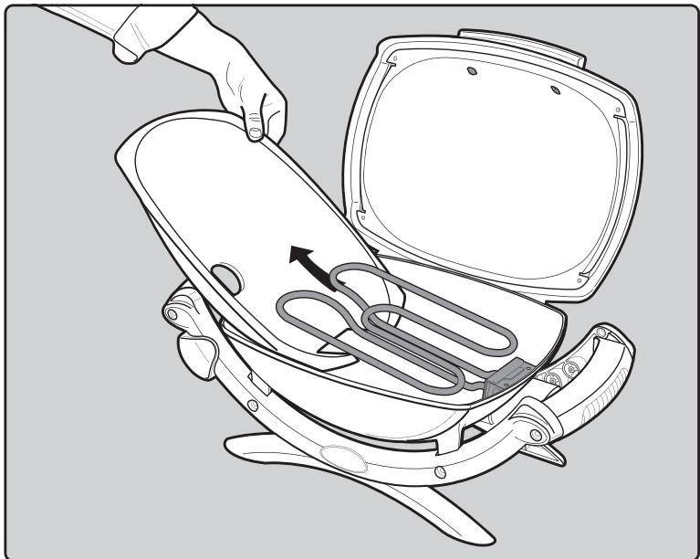 WEBER Q 2400 - CLEANING REMOVABLE BOWL LINER - 3
