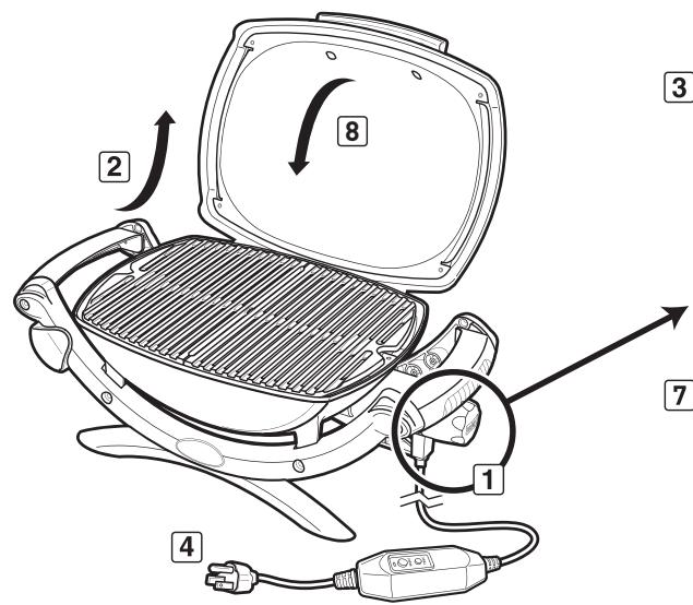 WEBER Q 2400 - PRECAUCION: No forre el plato recolector con papel aluminio. - 2
