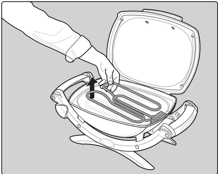 WEBER Q 2400 - LIMPIEZA DEL FORRO DE QITA Y PON DEL TAZON - 2