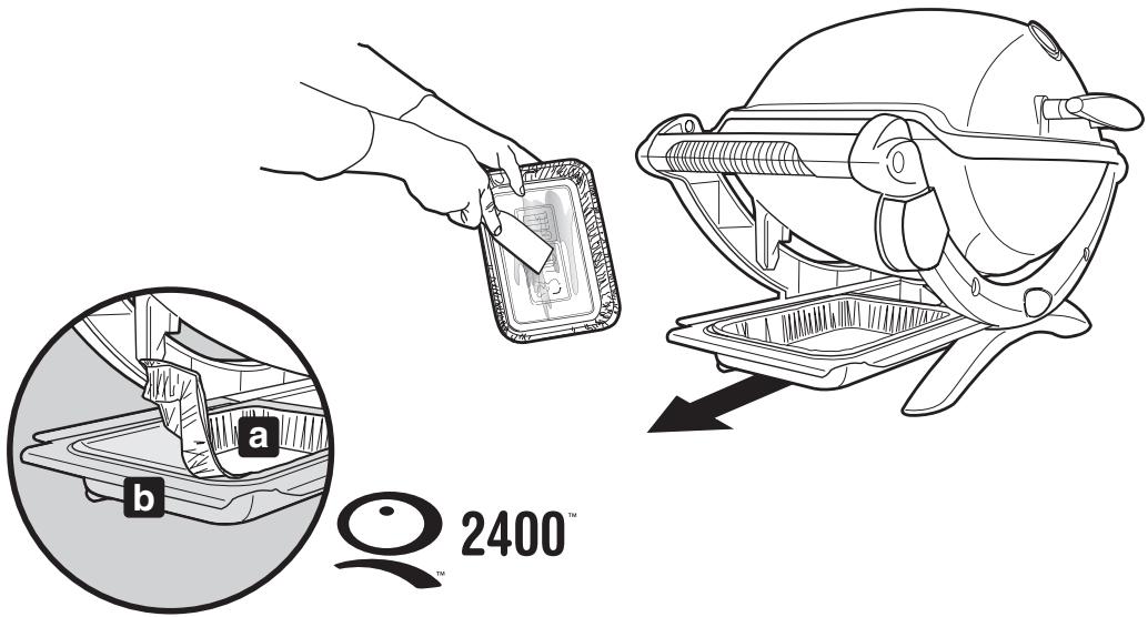 WEBER Q 2400 - CATCH PAN AND DISPOSABLE DRIP PAN - 1