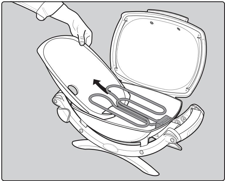 WEBER Q 2400 - LIMPIEZA DEL FORRO DE QITA Y PON DEL TAZON - 3